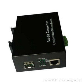 Gigabit SFP Slot Industrial Fiber Media Converter
